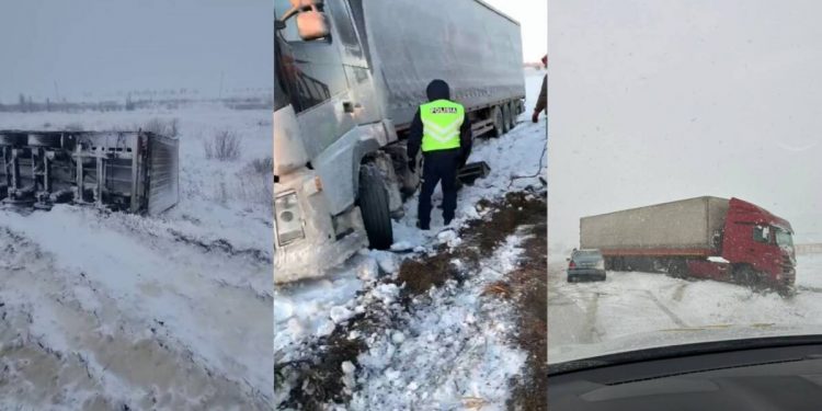 30 водителей застряли на трассах Костанайской области в непогоду