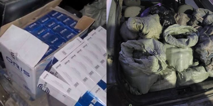 Перевозка крупной партии контрафактного алкоголя и сигарет пресечена в области Абай
