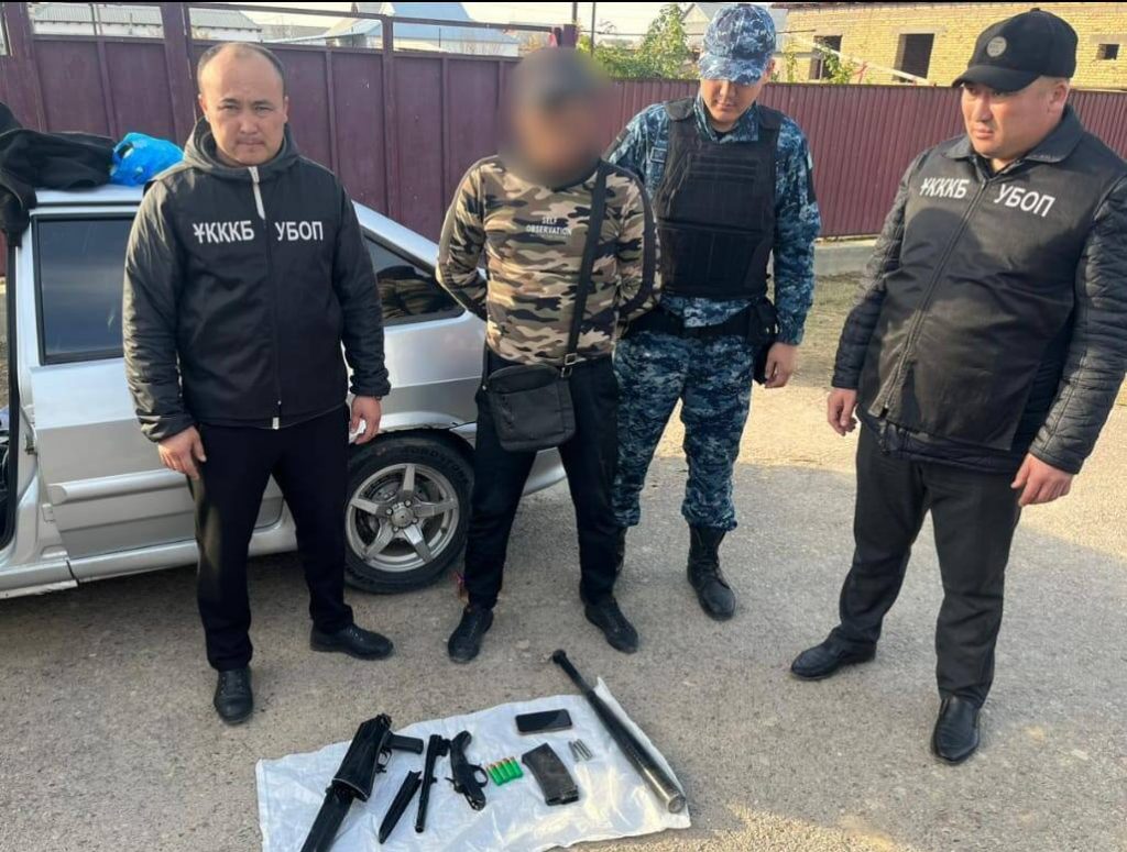 Полицейские изъяли оружие и патроны у жителя Туркестанской области