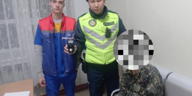 Пьяного водителя с подложными номерами задержали в Костанайской области