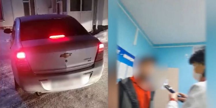 Пьяного водителя такси задержали полицейские в Кокшетау