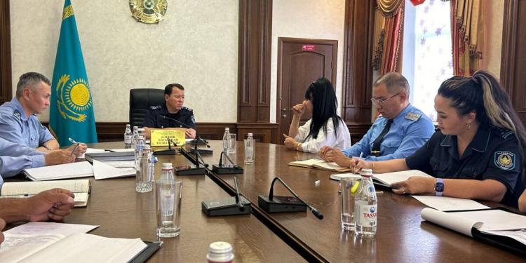 Начальник ДП Алматинской области встретился с жителями Жамбылского района