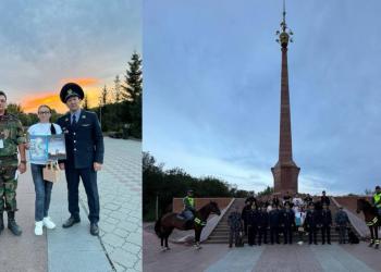 Волонтеры в гостях у полицейских области Абай