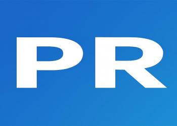 Символ PR — лаконичный дизайн для статьи о коммуникационном агентстве