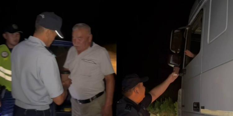 Ночной рейд с заботой: полицейские угощали водителей кофе на трассе в области Абай